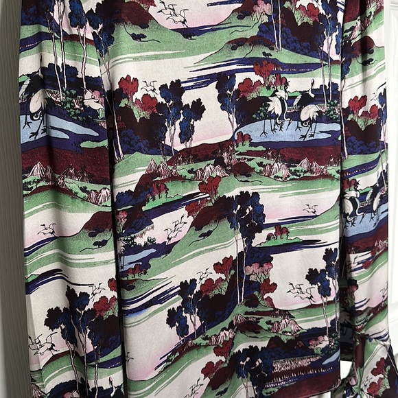 Erdem Silk Blouse with Ruffled Sleeves - US Size 10 - Picture 2 of 7